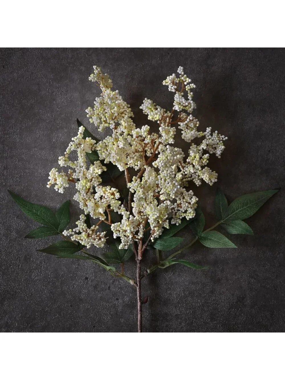 12 Pcs 17” Lifelike Nandina Berry Stems - Realistic Faux Floral Decor for Vases